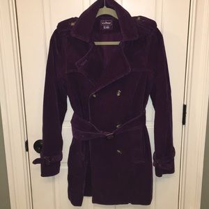 Purple Corduroy Fall/Spring Half Length Jacket